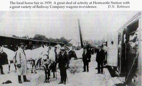 An archive picture of people arriving for the Horse Fair . Photo: Horncastle History and Heritage Society