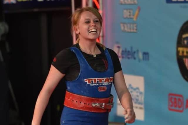 Powerlifter Sarah Stanhope represented GB in Spain.