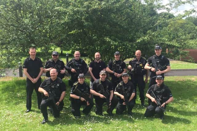 Dozens of officers from across the UK were drafted on Thursday as part of Operation Temperer to support Lincolnshire Polices existing armed response units, part of the East Midlands Operational Support Service (EMOpSS). ANL-170530-103357001