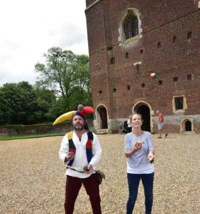 Nicola Martin learns how to juggle EMN-170530-110646001