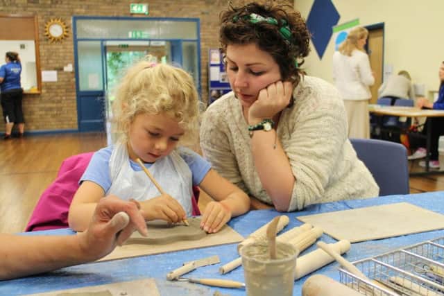 Activities at free discovery days in the Sleaford area. EMN-170530-133640001