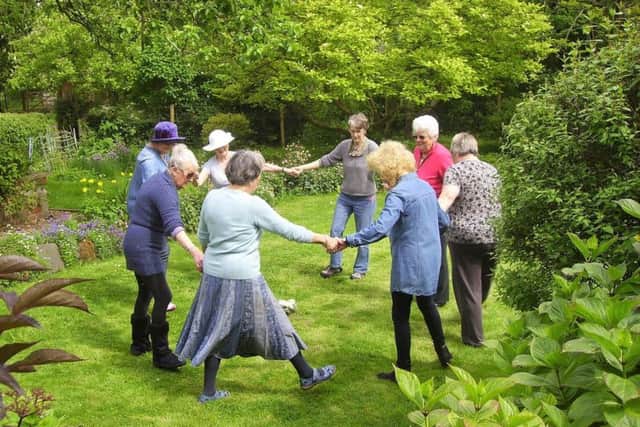 Circle dancing in Legbourne.