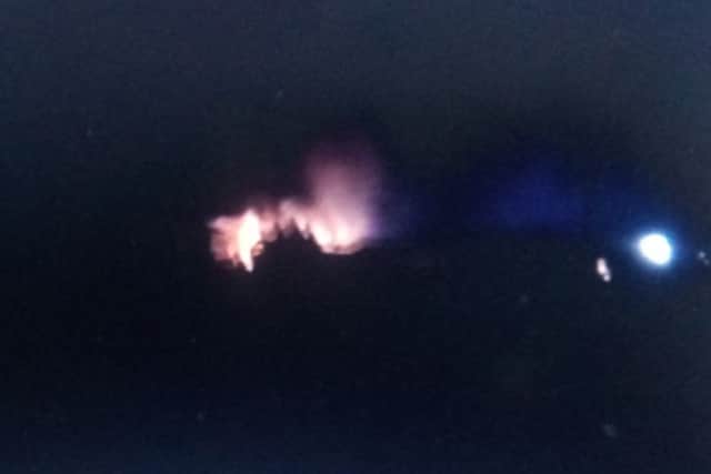 Scene of a caravan fire in Ingoldmells. ANL-170106-065211001