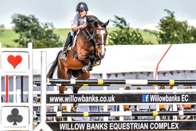 Sara Kirwin was runner-up in the Connair Invitational Masters after a jump-off EMN-170206-152549002