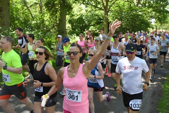And theyre off! Runners begin the Woodhall Spa 10k.