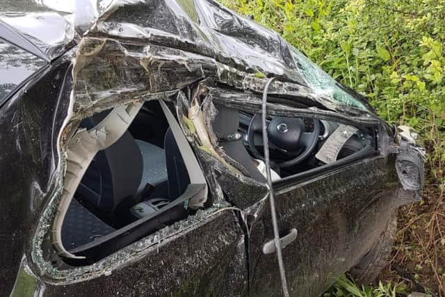 Police are warning motorists to take care on the roads in wet weather after this accident in Willoughby. ANL-170606-080033001