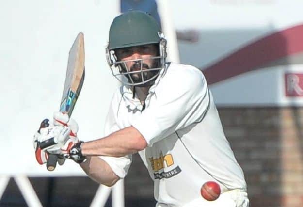 Oliver Burford on his way to a half-century in what was an otherwise disappointing Sleaford batting display EMN-171206-130145002
