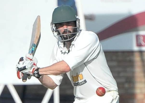 Oliver Burford on his way to a half-century in what was an otherwise disappointing Sleaford batting display EMN-171206-130145002