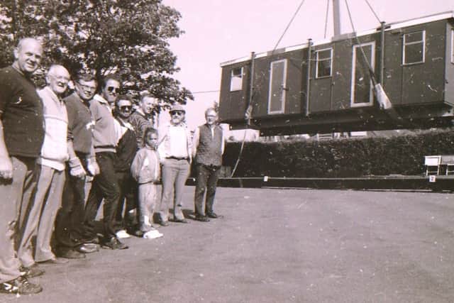 Ruskington Bowls Club members welcome their new pavilion back in 1992. EMN-170906-092106001