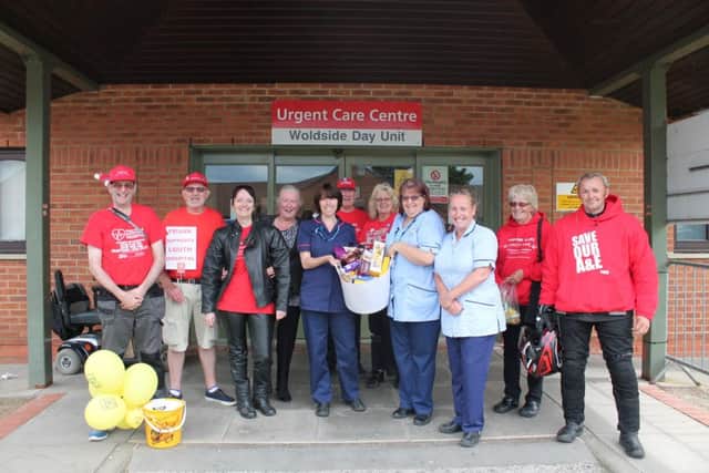 Biscuits being delivered to staff at the Urgent Care Centre in Louth.