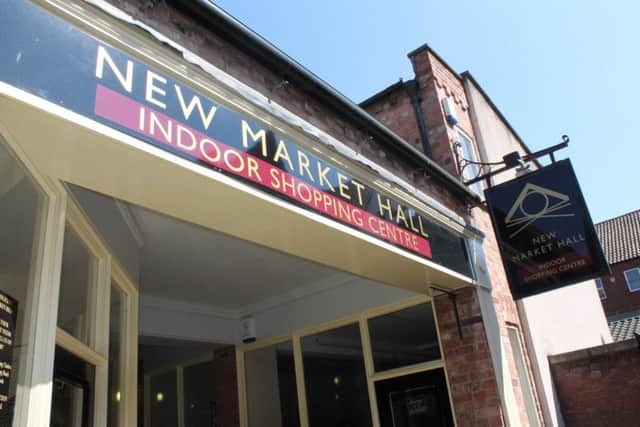 New Market Hall Indoor Shopping Centre in Louth.