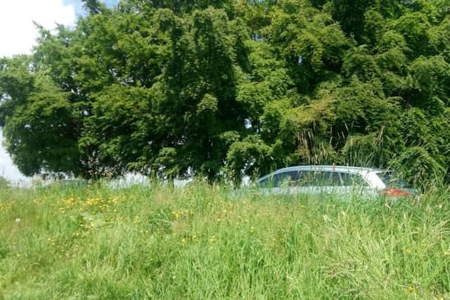 Motorists claim the length of the grass is making approaching Gunby roundabout dangerous. ANL-170906-111540001