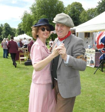 1940's event at Central Park, Boston. Lorna and John Burgess, dancing. EMN-171206-123629001