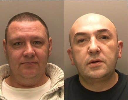 Behind bars: Neil Tolley and Giles Smith.