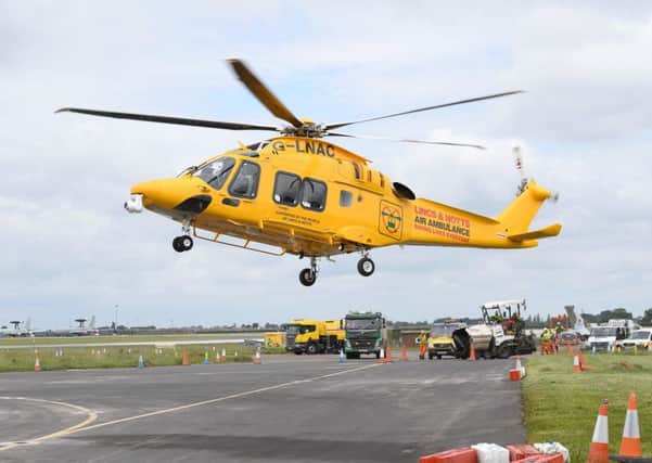 Launch of the new Lincs & Notts Air Ambulance at RAF Waddington. EMN-170613-164334001