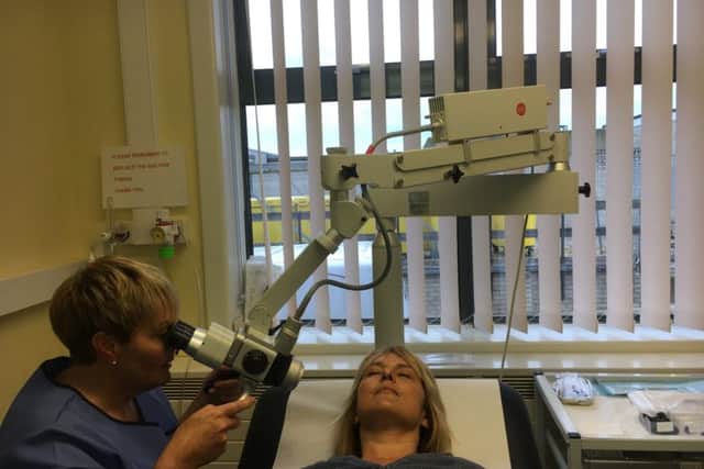 Rachel Nicholls in action.