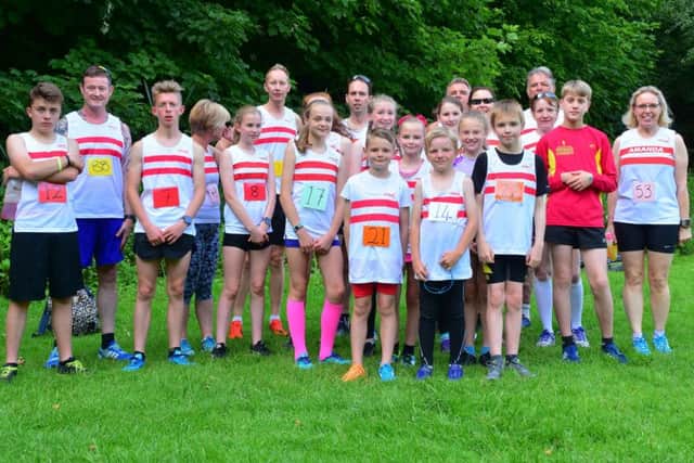 Louth Athletics Club contingent at the Wolds Dash Picture: Graham Stephenson EMN-170620-092119002