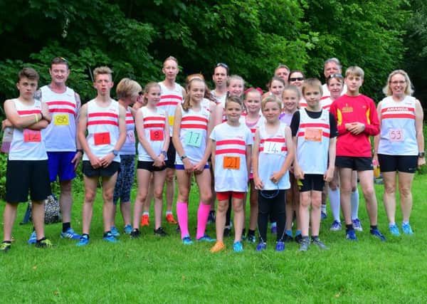 Louth Athletics Club contingent at the Wolds Dash Picture: Graham Stephenson EMN-170620-092119002