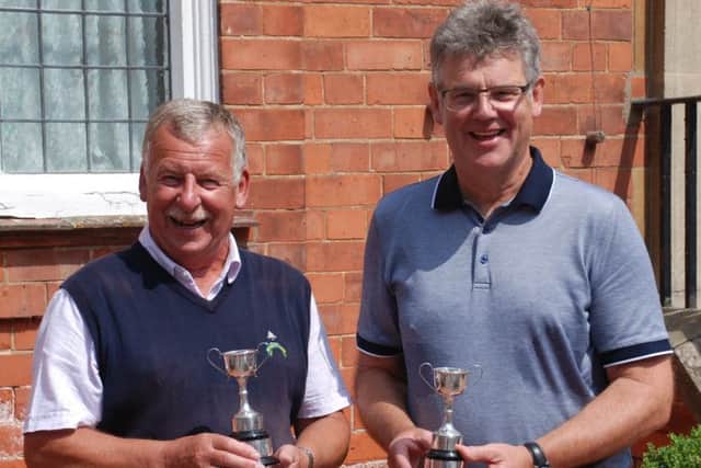 Harry Marsh Pairs winners, seniors captain Malcolm Bood and Peter Jellet, EMN-170619-161021002