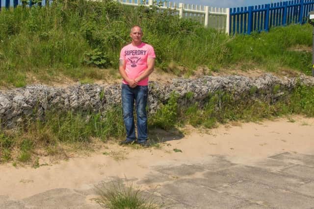 Business owner Bobby Baldwin pictured at the north side of Mablethorpes promenade. Photo: Trevor Bradford.