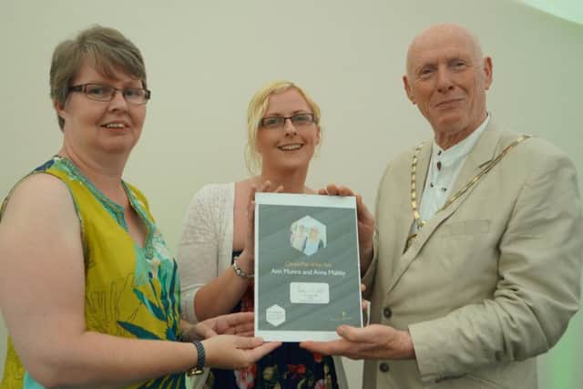 From left - Ann Munro and Anna Maltby awarded from Coun Ron Oxby. EMN-170622-174912001