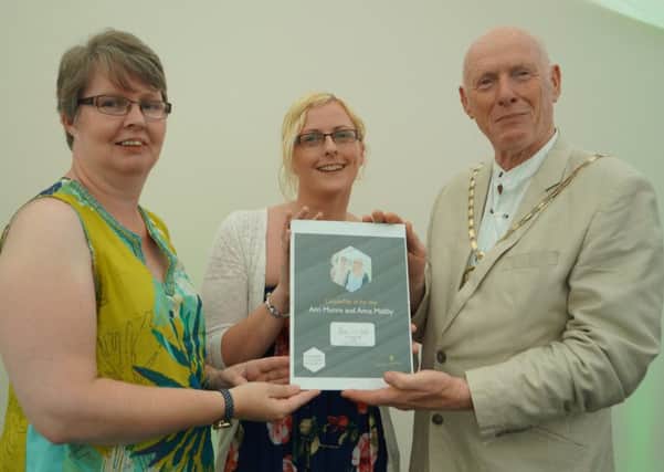 From left - Ann Munro and Anna Maltby awarded from Coun Ron Oxby. EMN-170622-174912001