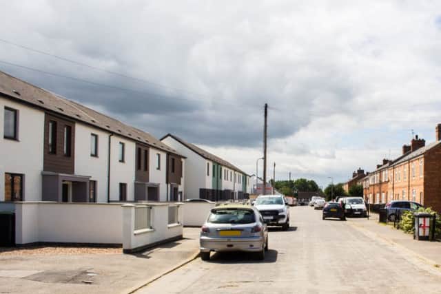 The new look Newfield Road in Sleaford after the completion of the first phase of the facelift. EMN-170621-100132001