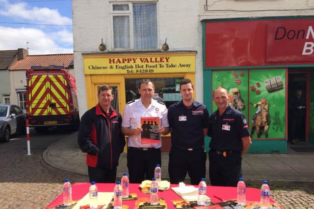 Anthony Tindall, Stephen Scott, James Bennett and Stuart Parker from Lincs Fire and Rescue.