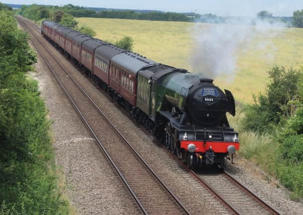 60103 the Flying Scotsman seen passing through Burton Pedwardine en route to London Kings Cross with a charter train from Scarborough on Saturday, taken by Stewart Wilson. EMN-170626-115234001