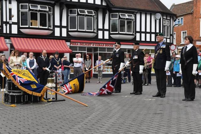 Armed Forces Day, Drumhead Service in Sleaford Market Place. EMN-170626-181528001