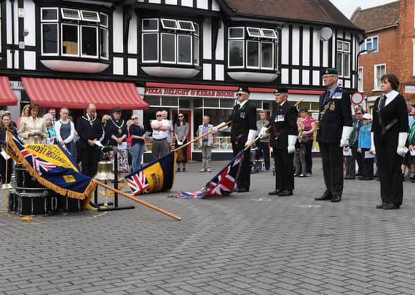 Armed Forces Day, Drumhead Service in Sleaford Market Place. EMN-170626-181528001