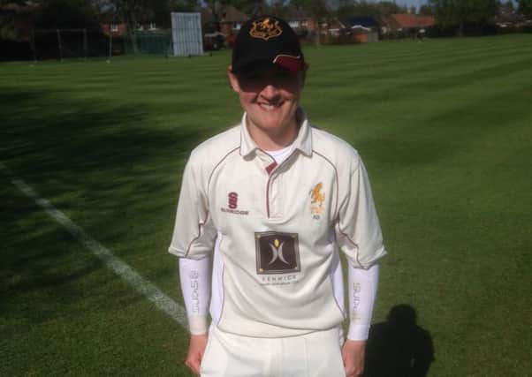 Arran Brindle was among the wickets for Louth First XI in their tie with Woodhall Spa EMN-170626-180012002