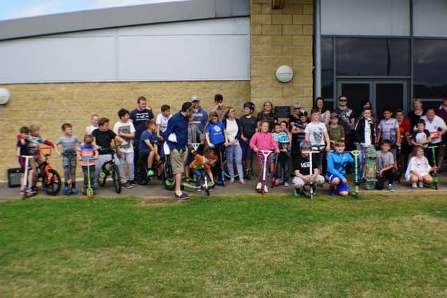 The grand opening of Louth skate park on Saturday (June 24) and the unveiling of the plaque in memory of Stuart Pickering, who was instrumental in helping the project to go ahead.