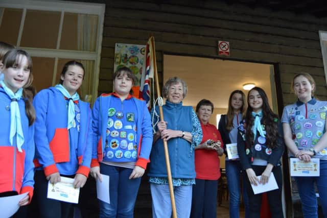 Local Brownies and Guides enjoyed the event at Hubbards Hill.