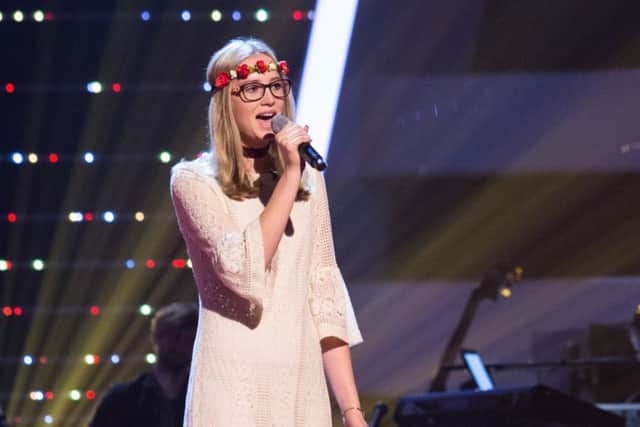 Tabi Gervis is pictured during her audition which aired on Saturday evening. EMN-170407-142611001