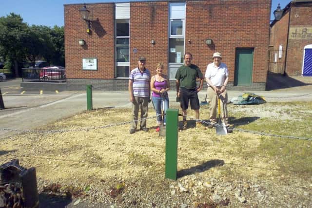 Members of Horncastle Walkers are Welcome have cleared one of the town's eyesores EMN-170628-141426001