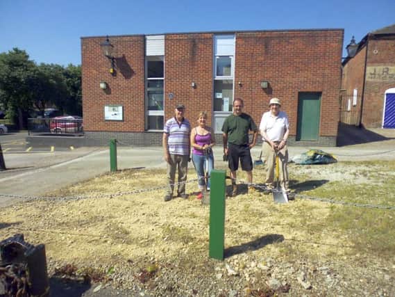 Members of Horncastle Walkers are Welcome have cleared one of the town's eyesores EMN-170628-141426001