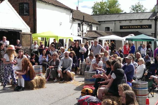 Some of the crowd who enjoyed Nettlefest 2016 EMN-171007-143618001