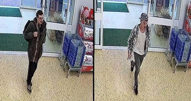 CCTV: Police would like to speak with these two men.