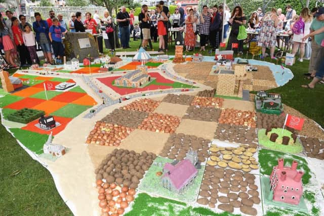 A map of East Lindsey created by budding bakers for the SO Festival in Skegness. Photo: MSKP-020717-13 ANL-170307-104559001