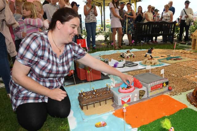 Ruth Tempest of Skegness who made the Skegness Pier cake for the SO Festival Cake Fest in Skegness. Photo: MSKP-020717-30 ANL-170307-104130001