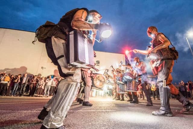 Clash of the drums at the SO Festival in Skegness. ANL-170307-130428001