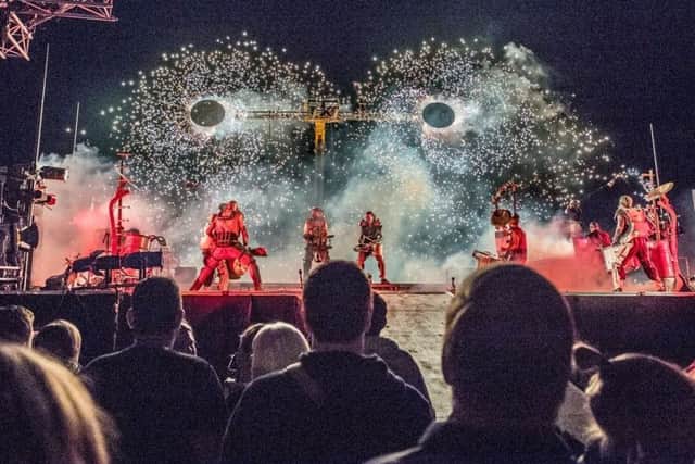 Clash of the Drums takes to the stage on the Dry Lagoon for the SO Festival in Skegness. ANL-170307-132430001