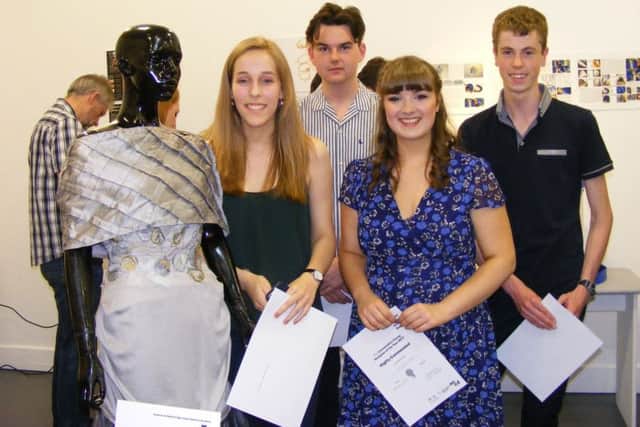 Some of the award-winners. From left - Freya Hide, Finn Dillon, Lucy Valentine and Ben Harris. EMN-170307-160639001