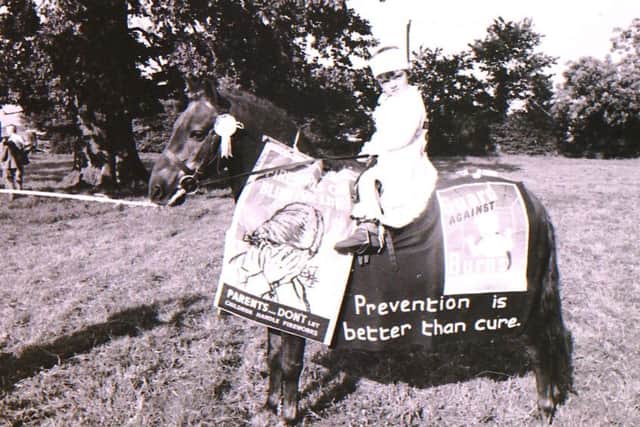 An interesting child and pony fancy dress parade at the 1965 show. EMN-170307-193248001