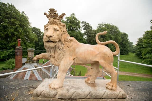 The restored lion.
