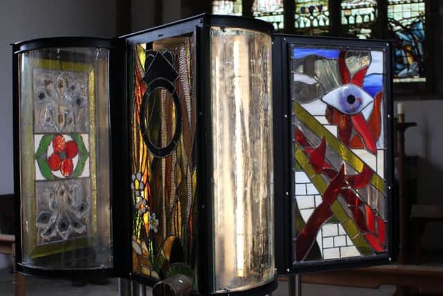Lanterns as part of Glassumimass at St Denis' Church. EMN-170507-172902001