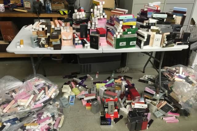 Some of the items seized by Trading Standards yesterday (Tuesday).