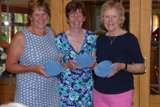 Lady Captain's Day morning winners Jane Salt, Joy Purkiss and Jackie Parker EMN-171007-113901002
