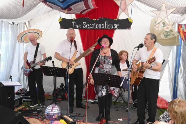 Chamber of Hearts performing in the Sessions House Lounge at Spilsby Show. Photo: MSKP-090717-13 ANL-171007-122759001